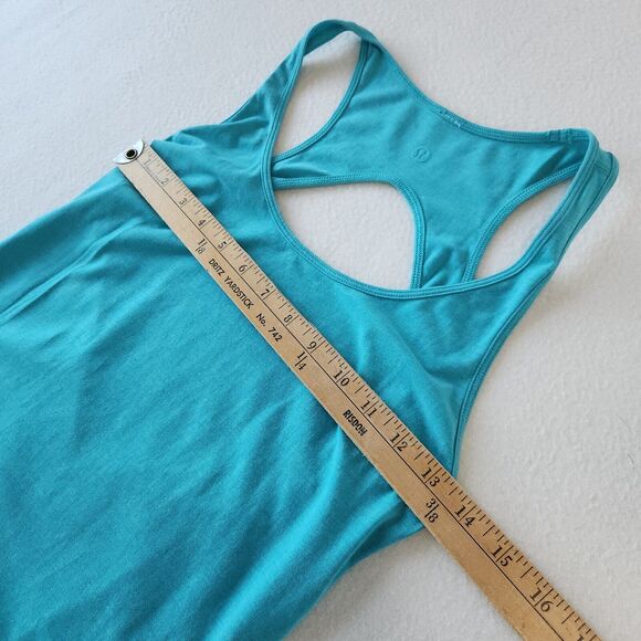 Lululemon Go For It Dress Turquoise Size 4 Cutout Back Sleeveless Athletic - Picture 4 of 7